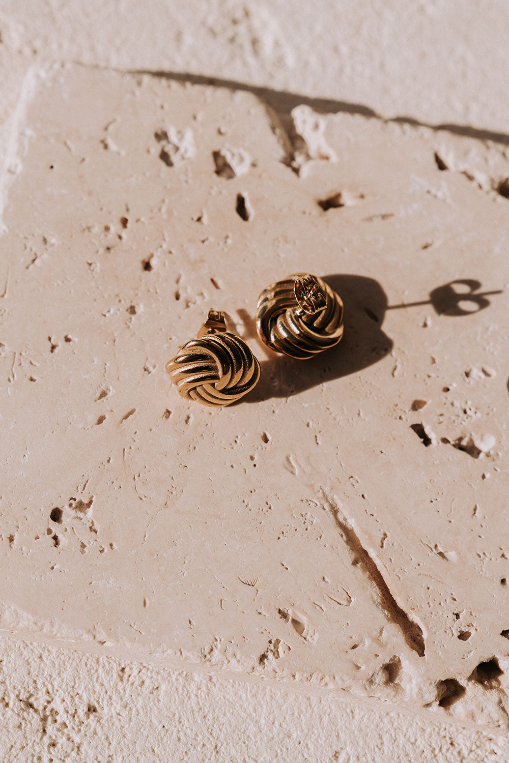 18K Gold Plated Elouise Knot Earrings