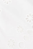 White Embroidered Front Tie Mini Aisha Dress