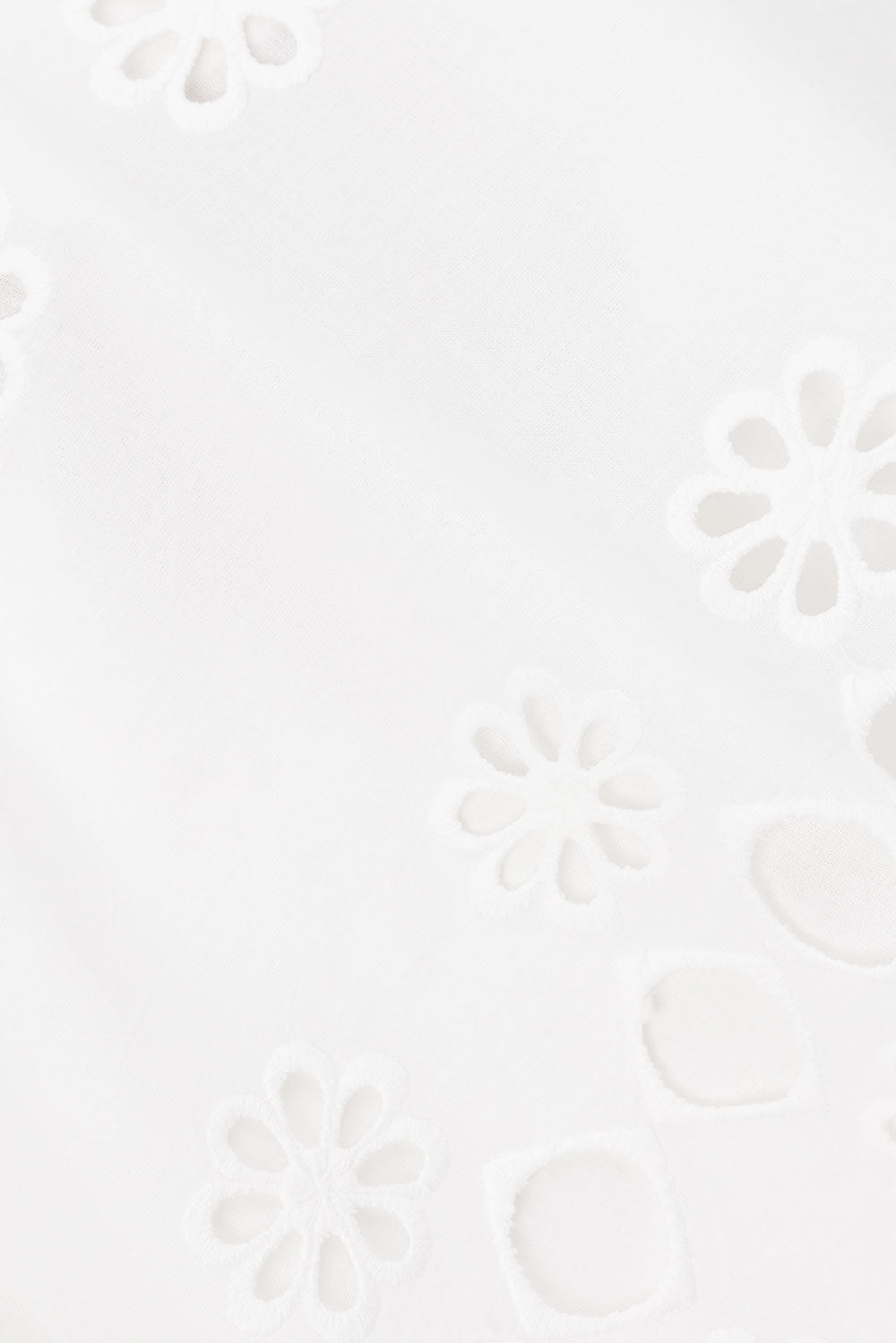 White Embroidered Front Tie Mini Aisha Dress