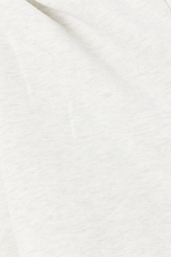 Grey High Waist Elastic Drawstring Vienna Shorts