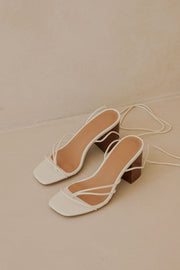 Zita Strappy Heels - White