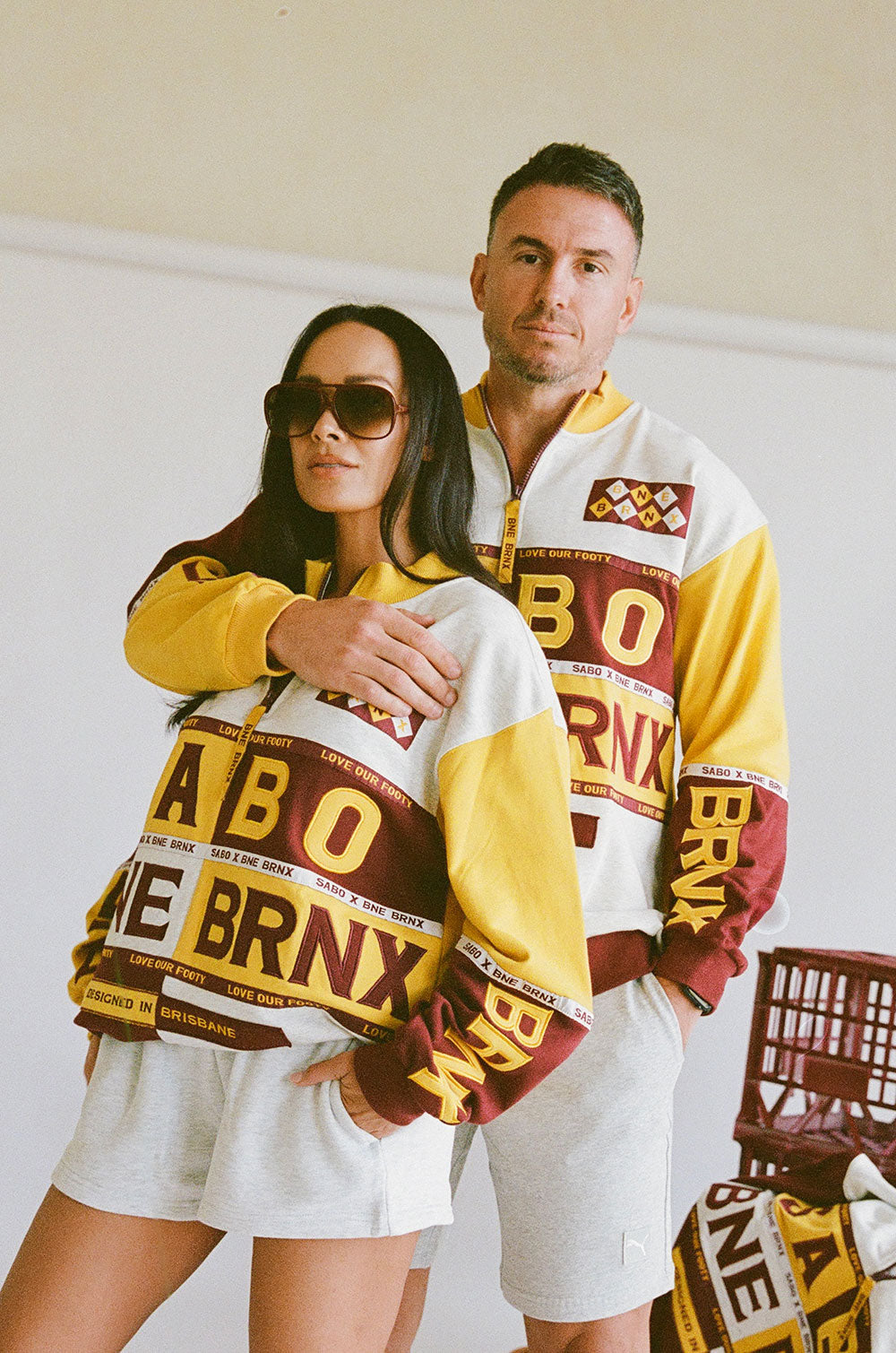 Yellow BRNX X SABO Vintage Oversized Sweater