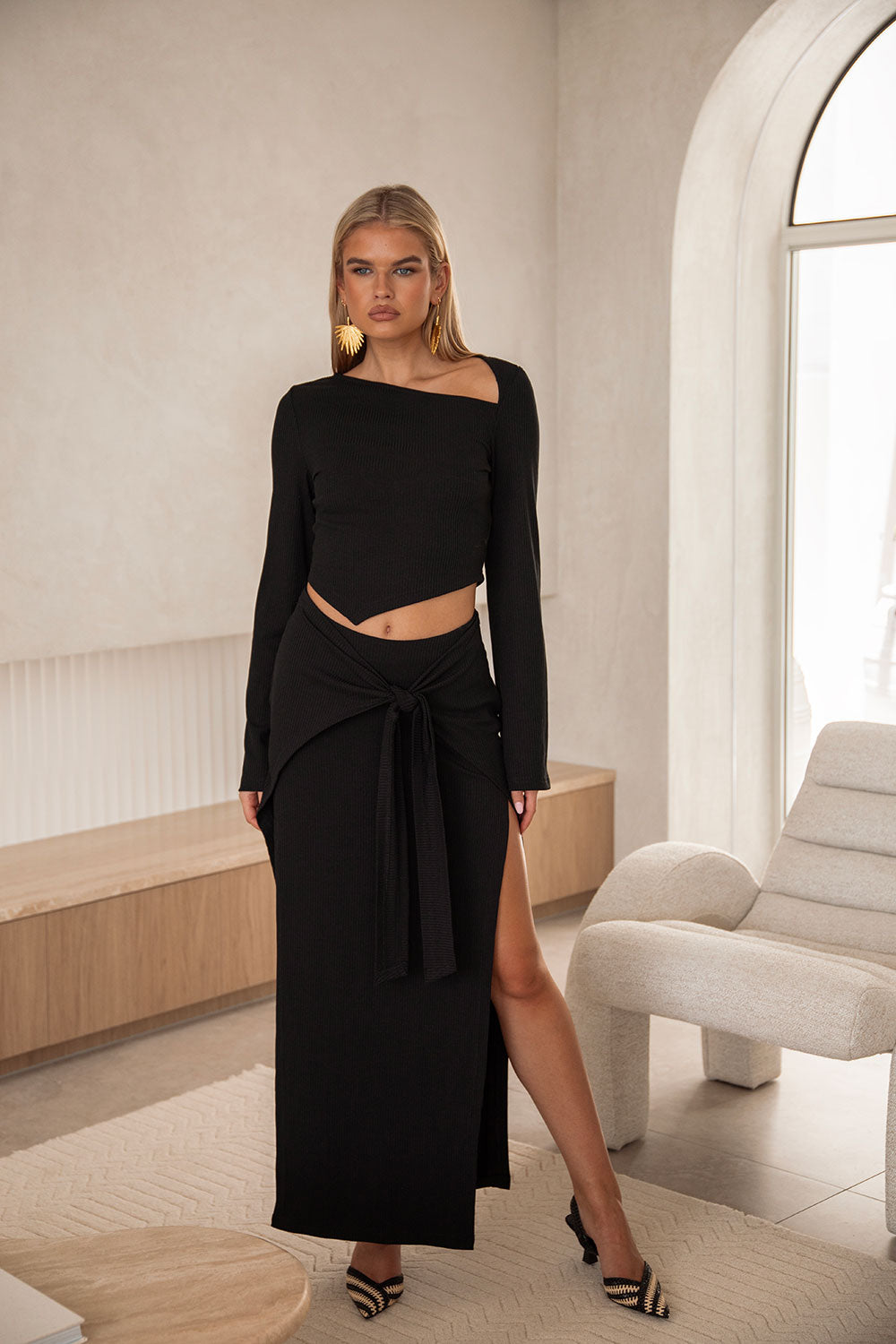 SAMPLE-Wrenley Skirt - Black