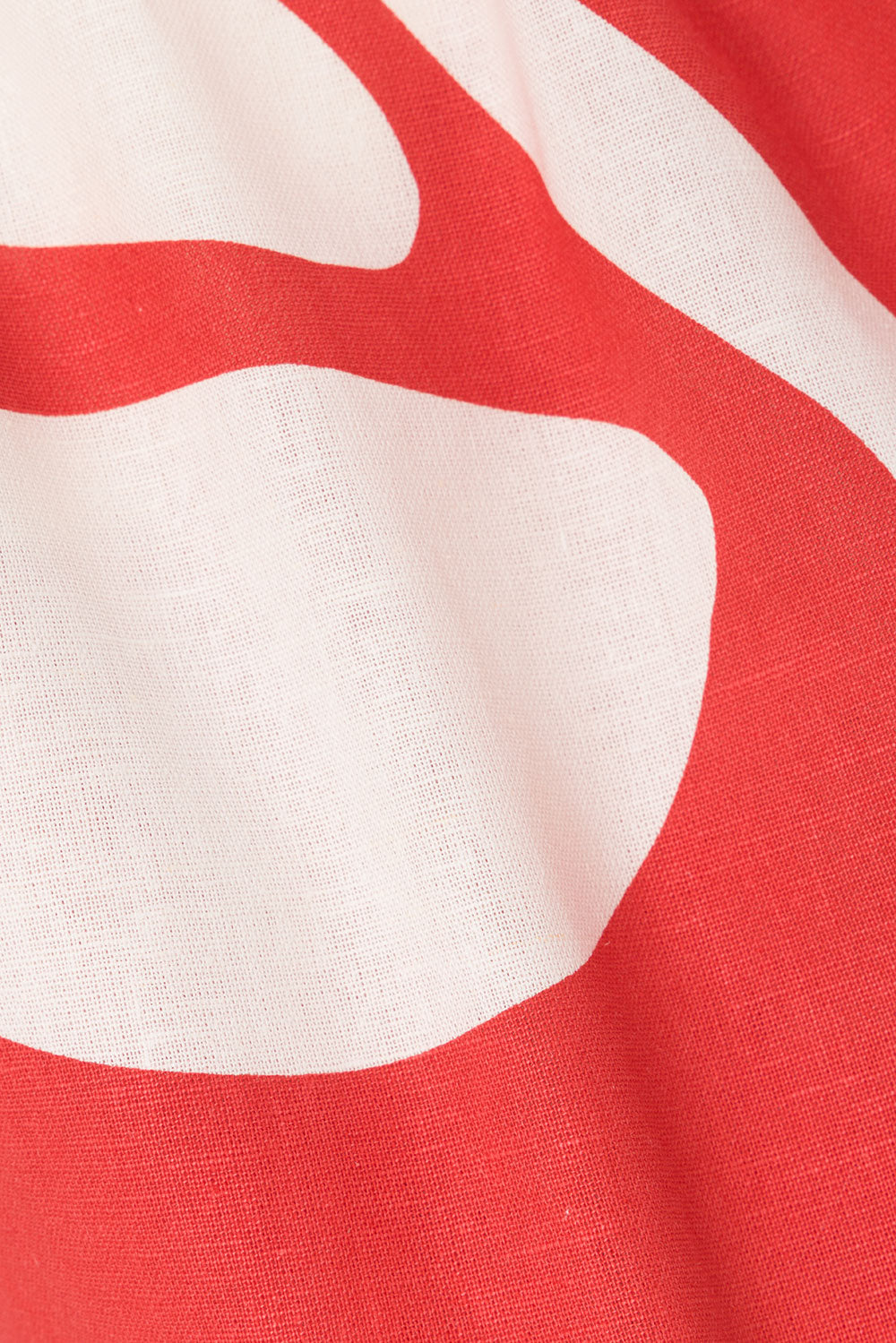 Red Sweet Caroline White Floral Elastic Karter Shorts