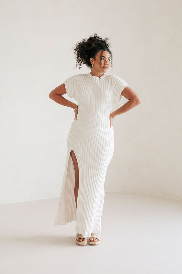 Gemini Maxi Dress - White