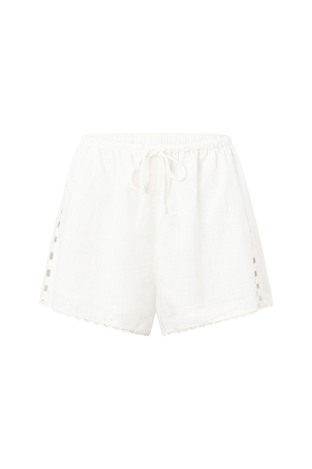 Soraya Tie Shorts - White