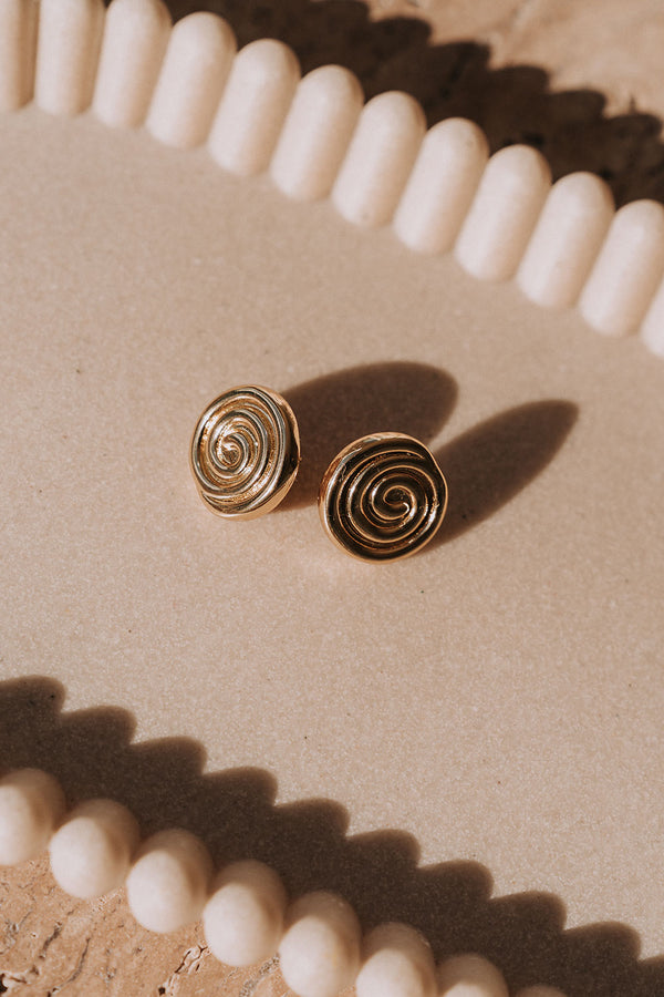 Calico Earrings - 18K Gold