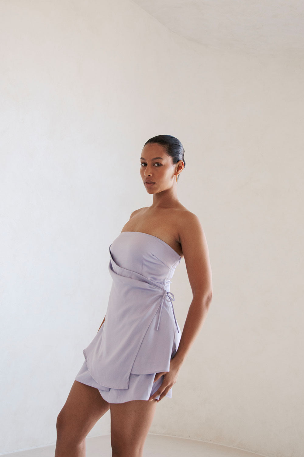 Kleo Strapless Top - Lilac