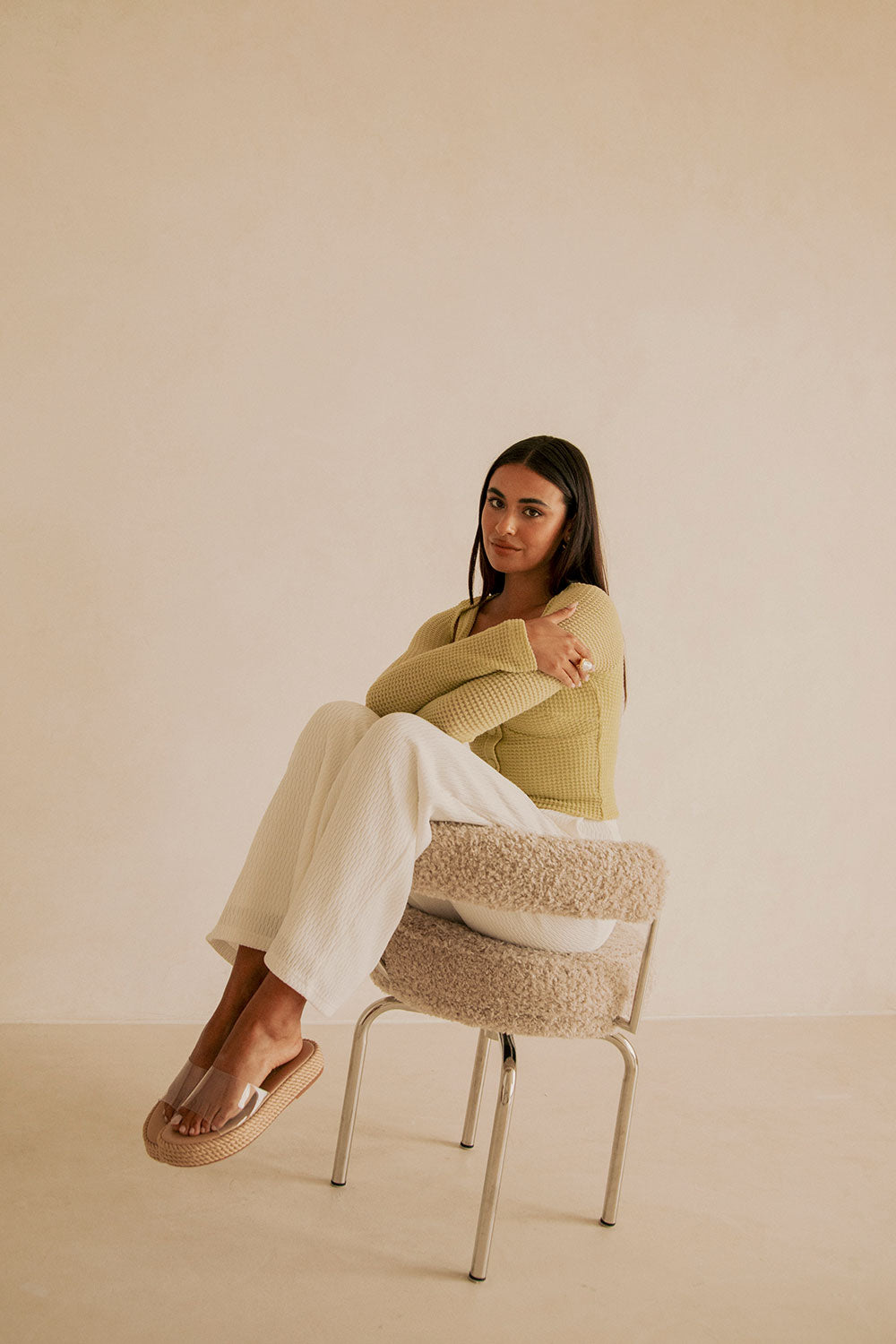 Transparent Open Toe Asuka Platform Sandals