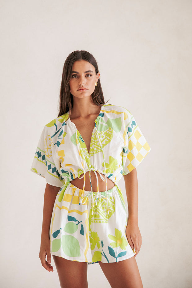 SAMPLE-Arella Playsuit - Prego Verde