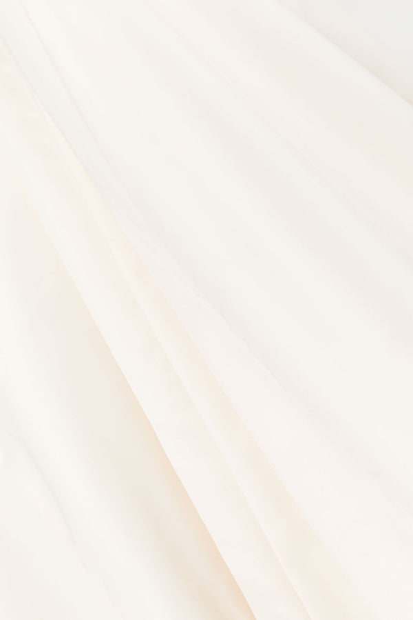 Cream Pleated Halter Maxi Blaire Skirt