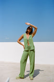 SAMPLE-Marina Split Top - Green