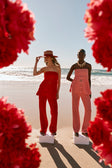 Red Rouge Knit High Waist Ellea Pants