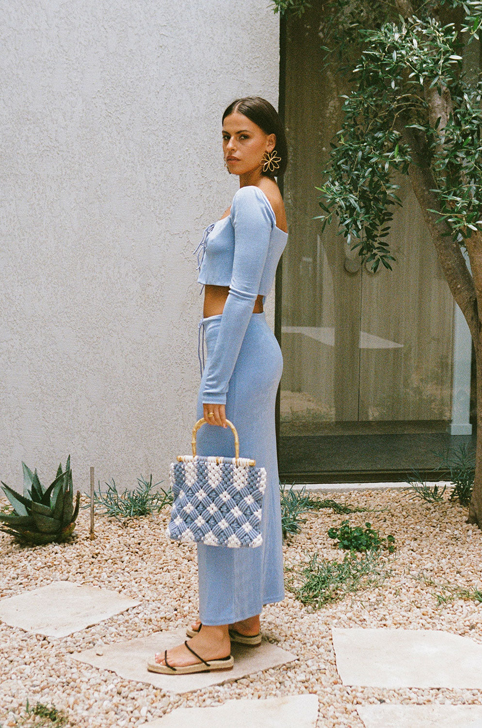 Marcelle Maxi Skirt - Blue