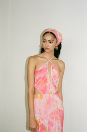 SAMPLE-Tallulah Midi Dress - Pink Gerbera