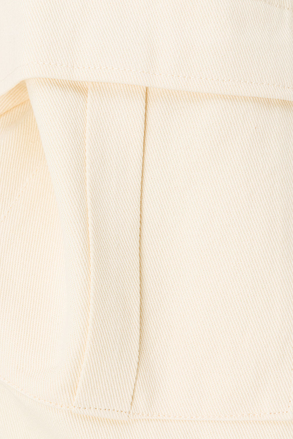 Cream High Waist Mini Zhara Skirt