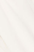 White Cotton Asymmetric Waist Wide Leg Tilda Trouser Pants