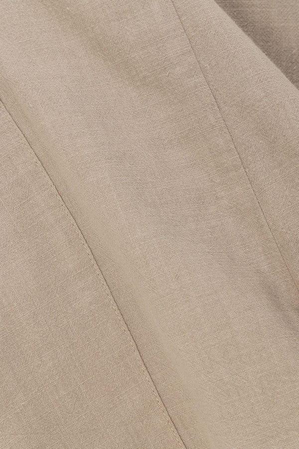 Khaki Green V Neck Backless Coda Playsuit