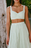 Dien Wrap Midi Skirt - Green