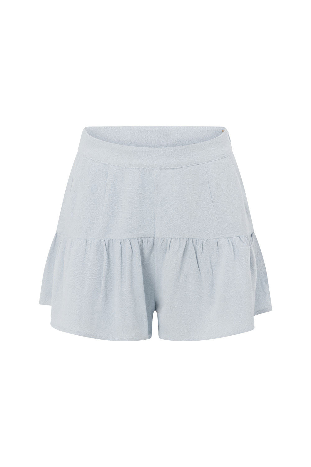 Luna High-waist Flounce Shorts - Blue