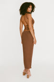SAMPLE-London Knit Dress - Chocolate