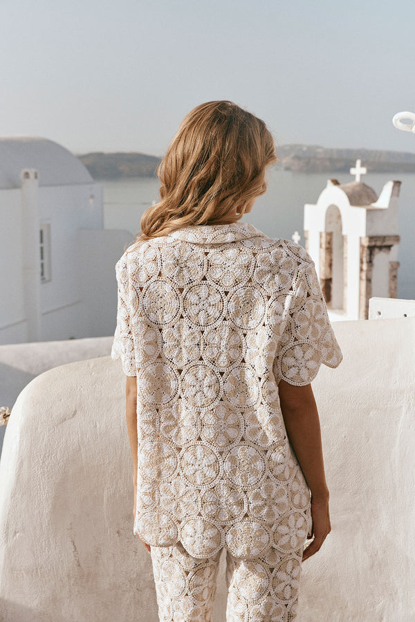 Ivory Crochet Kalila Crochet Top