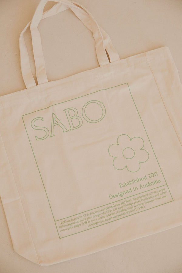Cream Canvas Sabo Tote Bag