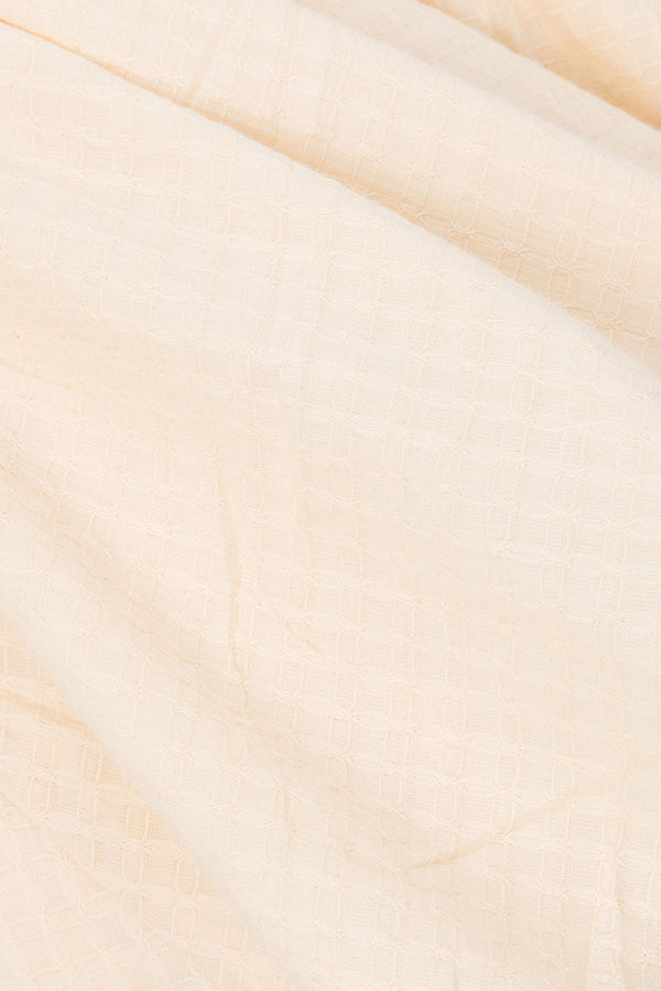 Cream Long Sleeve V Neck Mini Anisha Dress