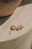 Leia Pearl Huggie Earrings