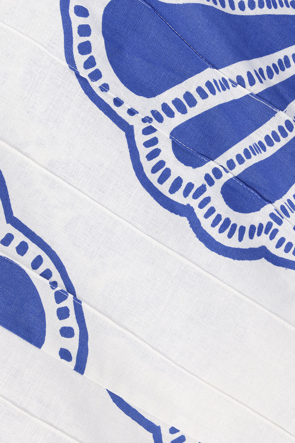 Bette Thin Strap Maxi Dress - Seashell Print, Blue, White