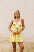 Astyn Backless Mini Dress - Yellow