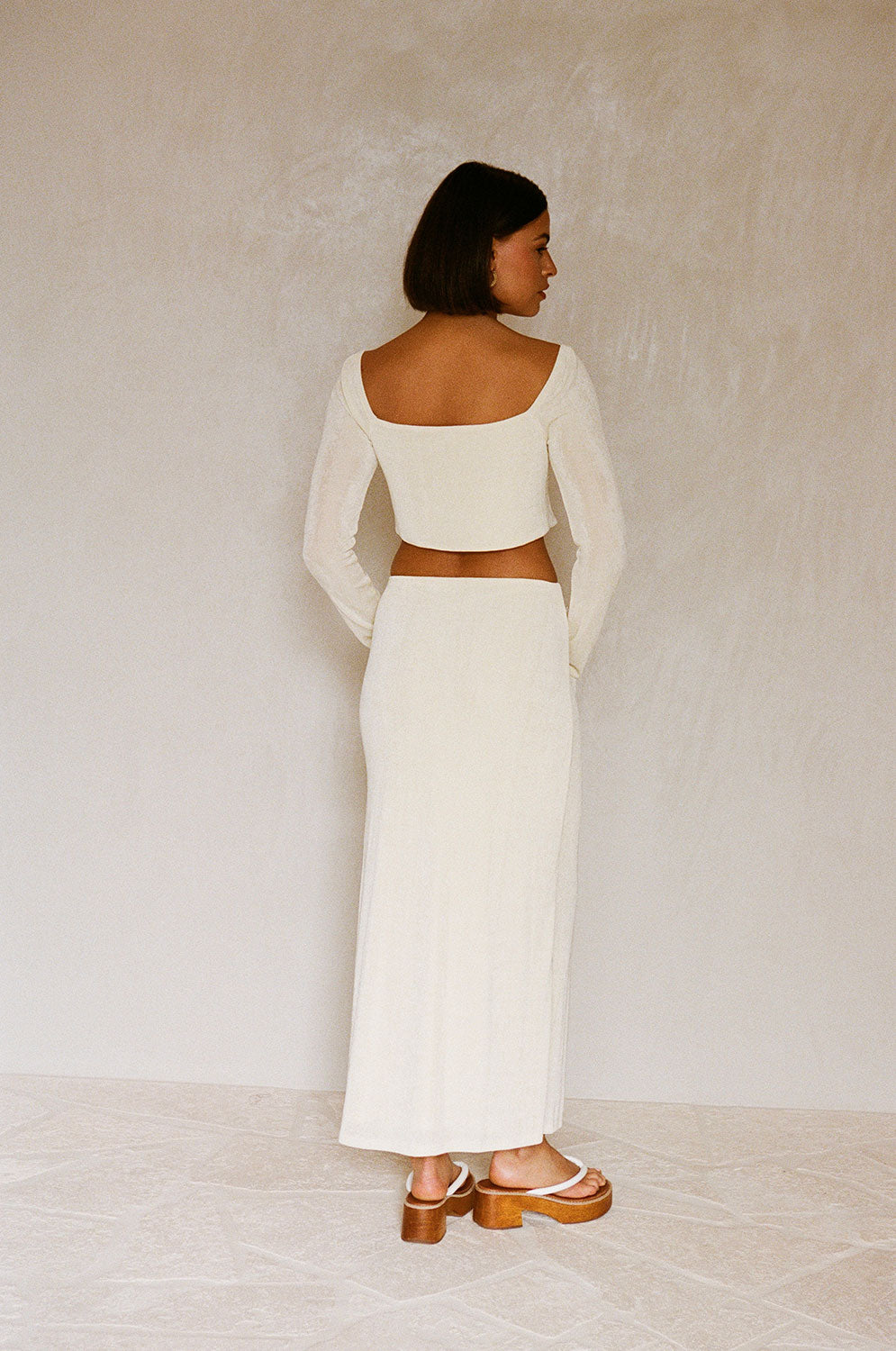 SAMPLE-Marcelle Skirt - Cream