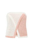 Pink Knit Strapless Overlay Elastic Danita Top