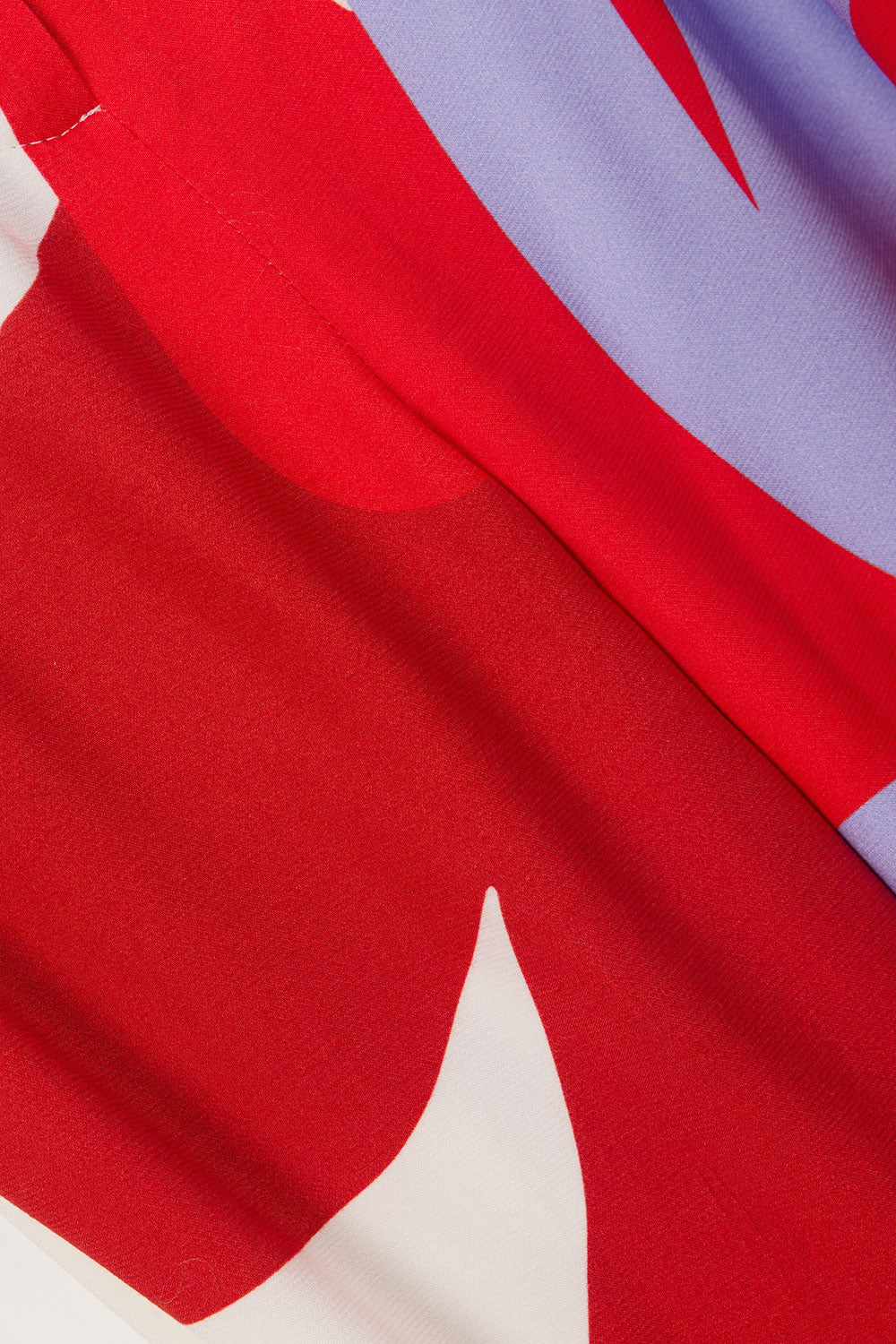 Valley Red Print Relaxed Dia Trouser Pants