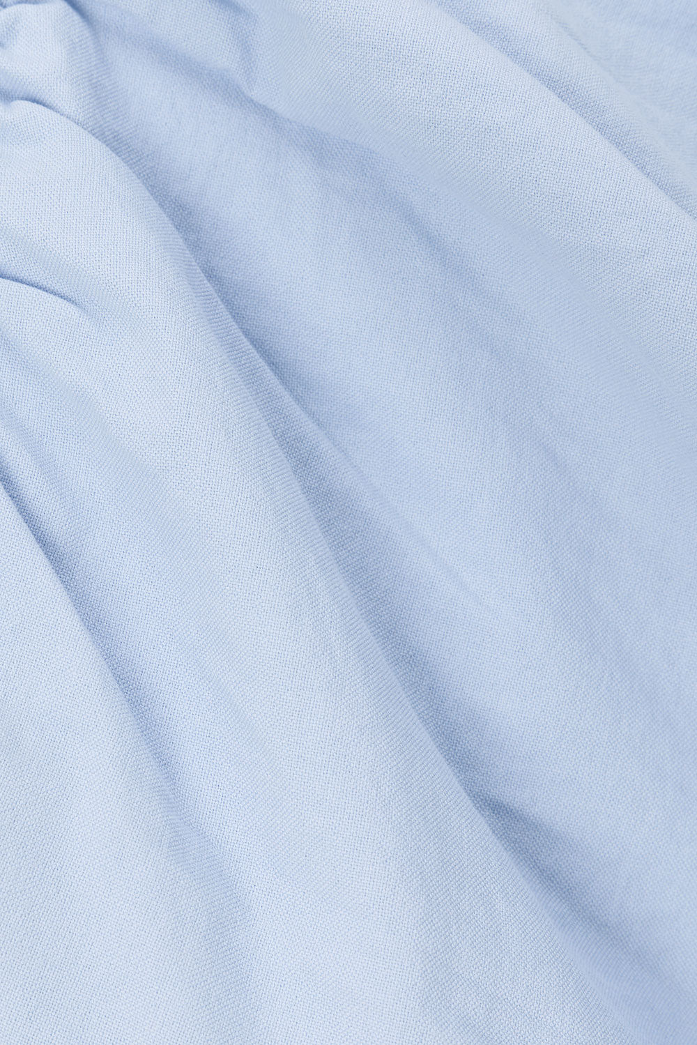 Ava Flounce Long Sleeve Mini Tie Dress - Blue