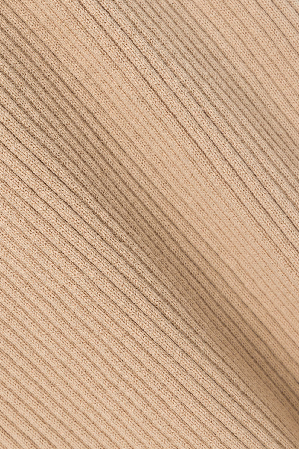 Tan Knit High Waist Split Wrap Maxi Indie Skirt