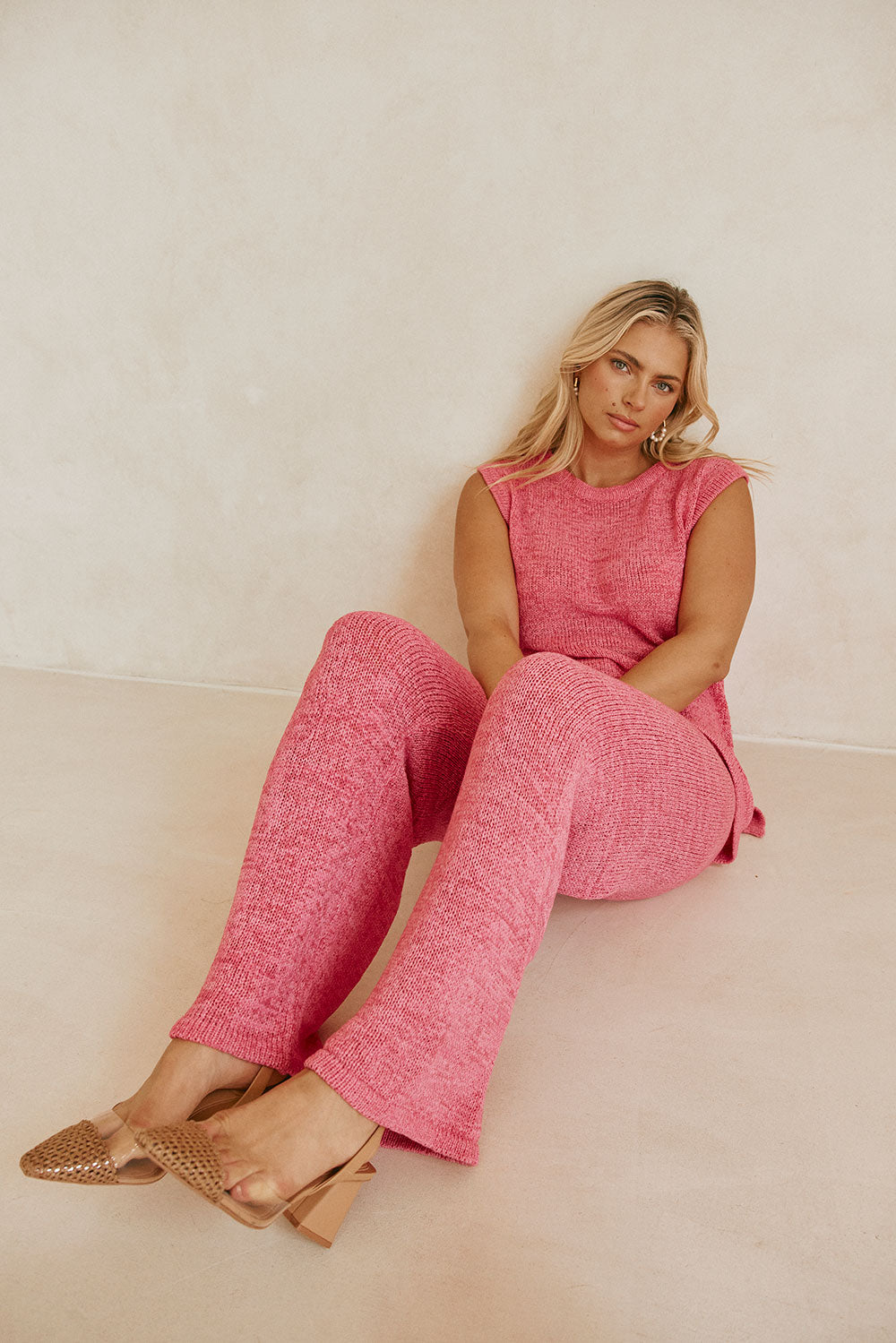 Louka Elasticated Tie Pants - Pink