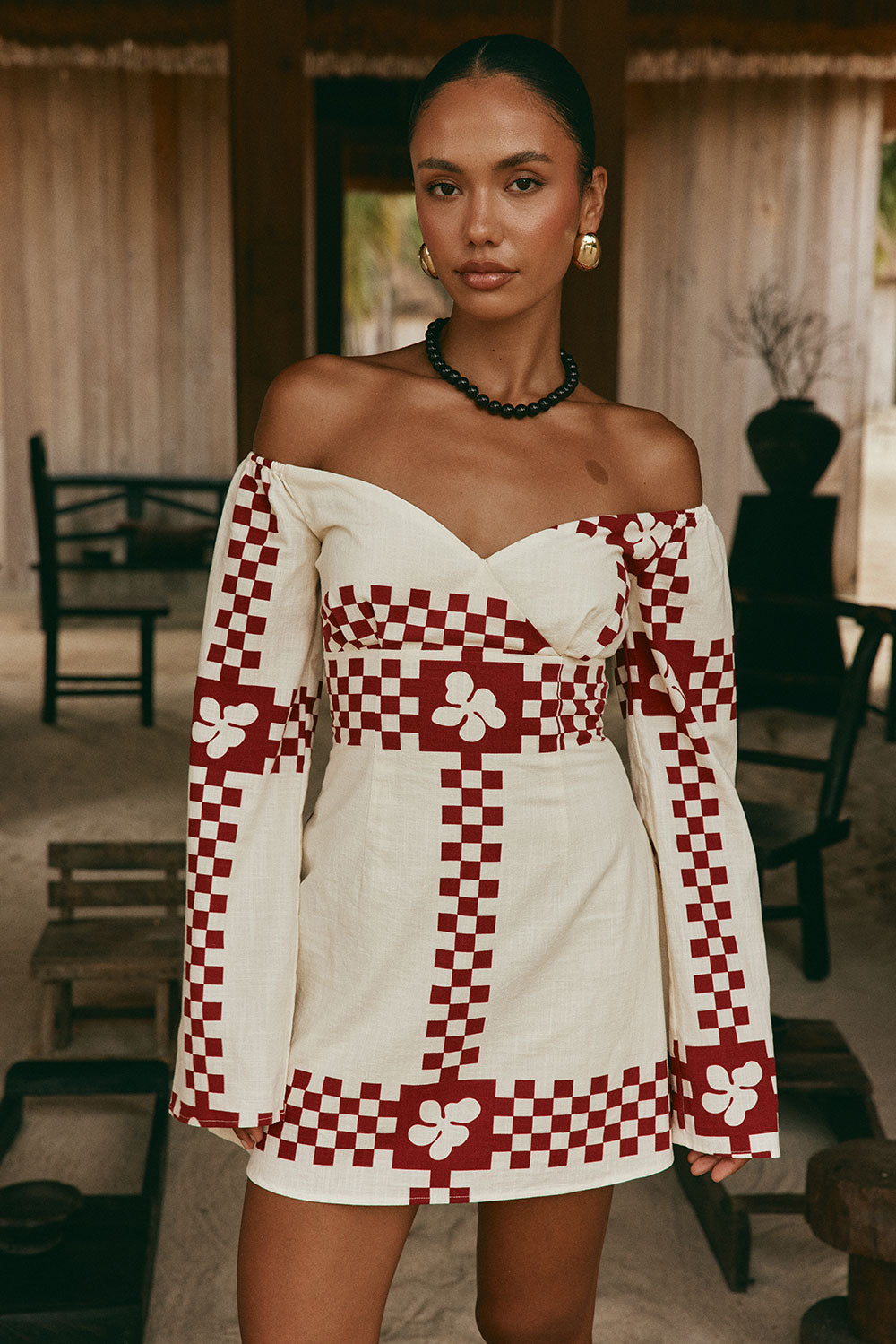 Layne Dress - Checker Plaid