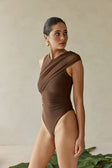 Erika Playsuit - Mocha Mesh