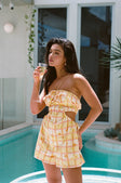 Ali Cutout Playsuit - Yellow