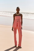 Rose Pink Knit Strappless Ellea Top