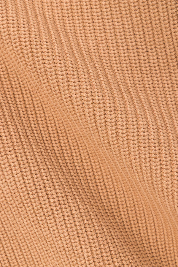 Tan Knit Off Shoulder Sienna Top