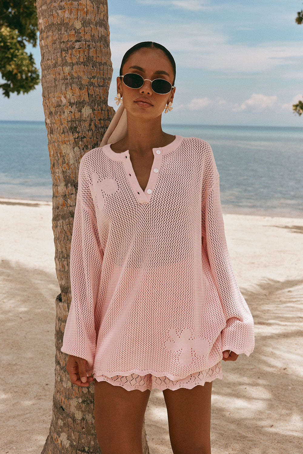 Milana Knit Top - Pink