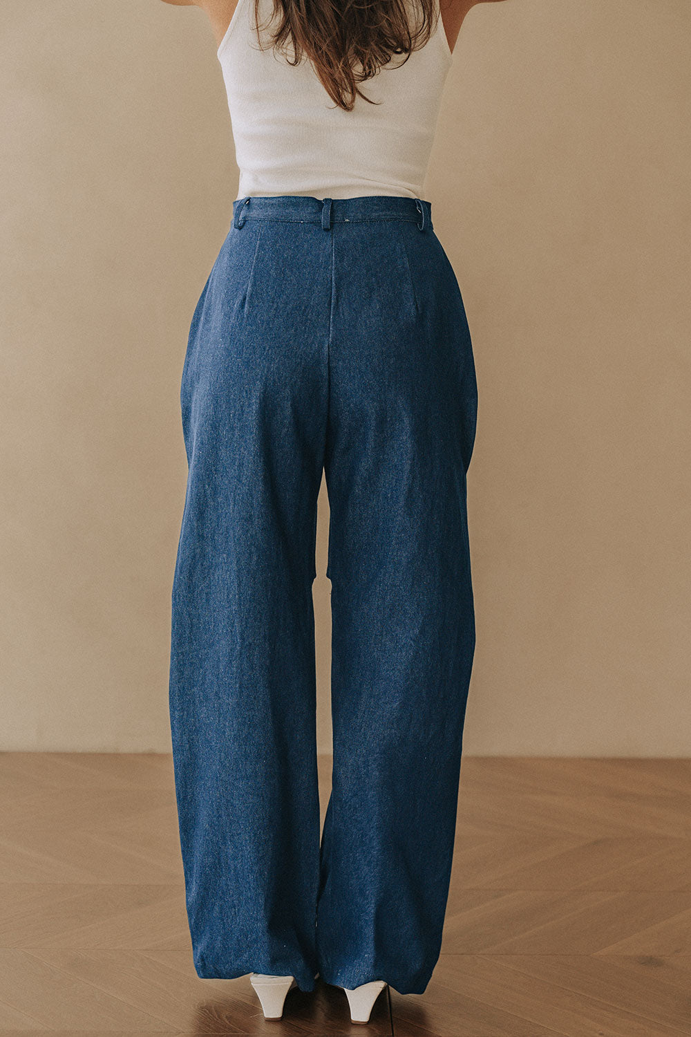 Poet Denim Pants - Dark Blue