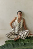 Lana Pants - Brown Stripe