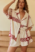 Seona Shorts - Checker Plaid