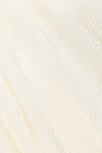 Cream Knit Elastic High Waist Blanca Pants