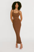 SAMPLE-London Knit Dress - Chocolate