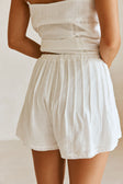 Farah Elasticated Tie Shorts - White