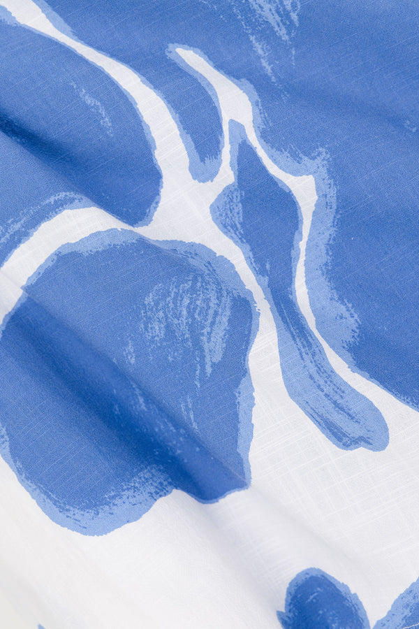 Blue Ada Flora Print Strapless Mini Oak Dress